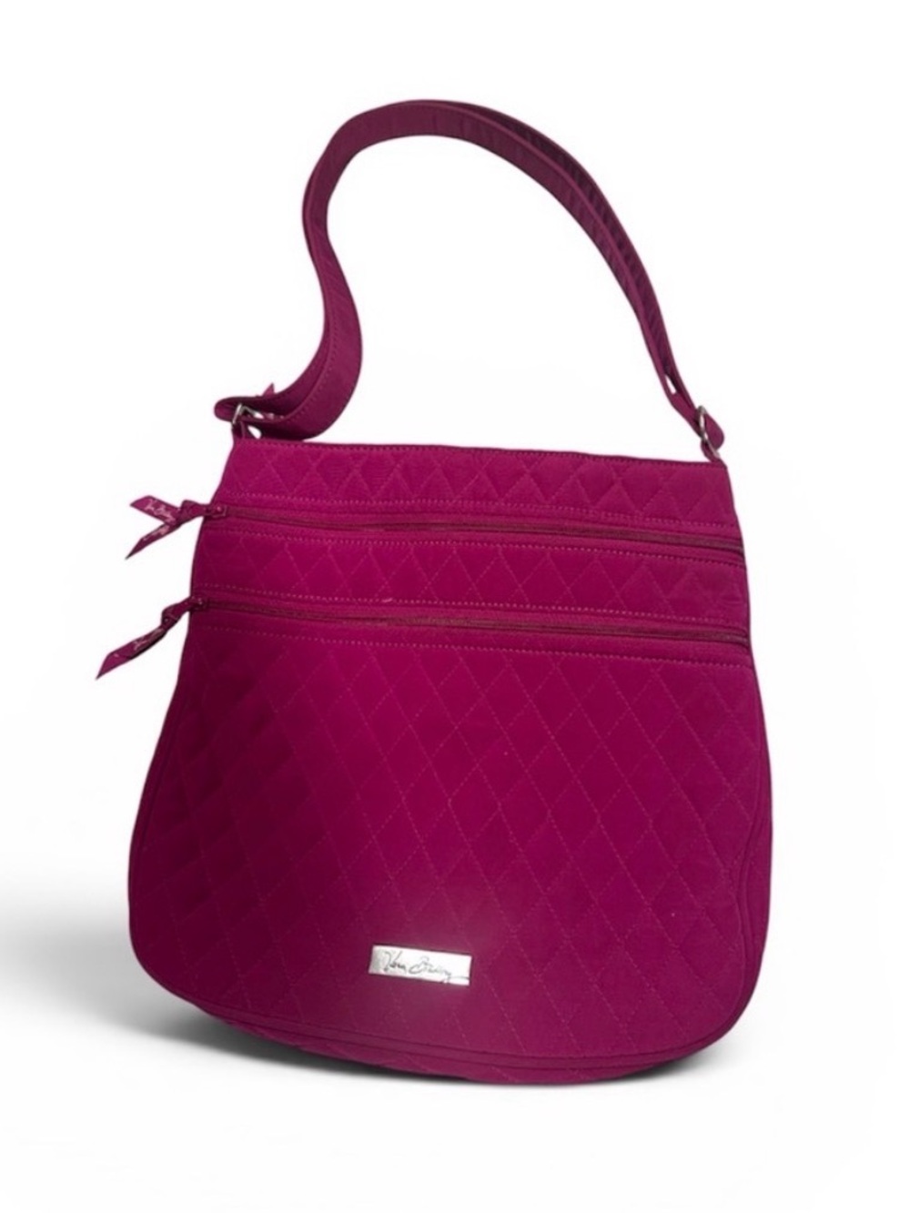 Vera Bradley Quilted Raspberry Crossbody Shoulder Bag